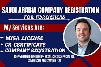saudi arabia company registration misa license and cr certificate for foreigners