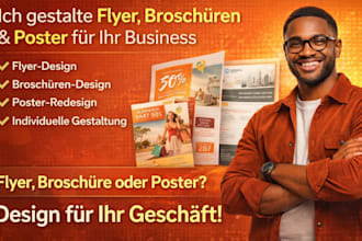 design german flyer brochure poster redesign flyer for your business