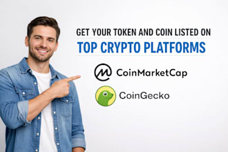 list your token and coin on coinmarketcap and coingecko