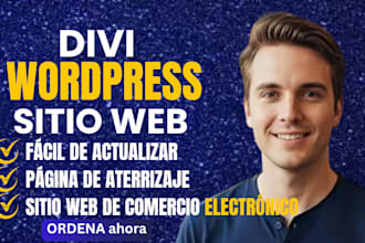 be your divi expert for divi wordpress website, divi theme, divi website design