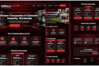 create an iptv website for you with high SEO and secure payment gateway