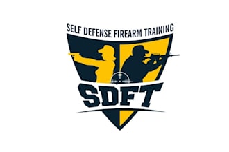 design professional new firearm training school logo