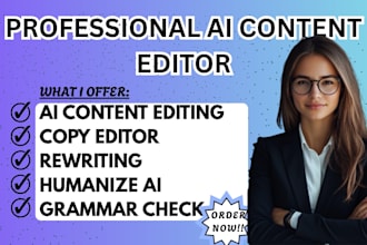 humanize ai generated content proofread and formatting