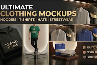 create realistic clothing mockups for your brand or ecommerce store