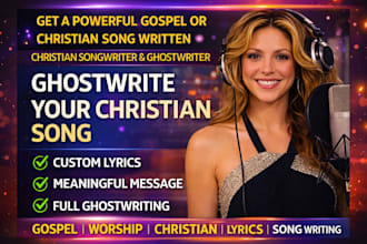 be your versatile female gospel singer songwriter