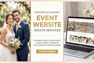 create a beautiful birthday or wedding invitation website