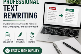 rewrite and improve your text professionally