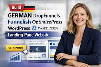 build german dropfunnels funnelish optimizepress wordpress landing page website