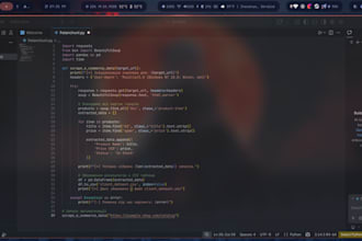 write a custom python web scraper to extract data