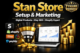setup stan store payhip setup stan store marketing shopify digital product store