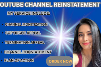 takedown copyright video channel from reinstate video youtube suspended