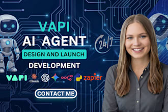 develop vapi ai voice agent, ai receptionist that handle inbound, outbound calls