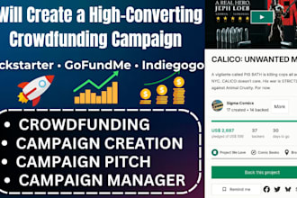 create high converting crowdfunding campaign on kickstarter indiegogo gofundme
