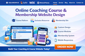 softr online coaching course exclusive resources membership wix website design