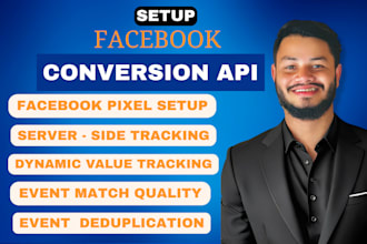 set up facebook pixel and capi with server side tracking