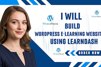 build e learning wordpress website with learndash and design tutor lms website