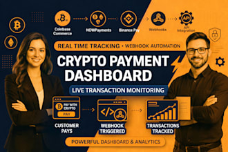 build a crypto payment dashboard with real time tracking and webhook integration