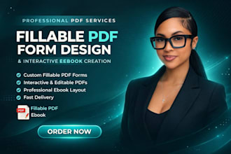 expertly create interactive fillable pdf form or design your pdf form, ebooks