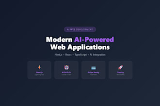build a modern ai powered web application with nextjs