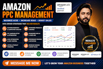 offer full amazon ads and amazon PPC management service