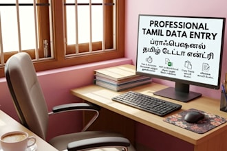 fast and accurate tamil data entry and typing work