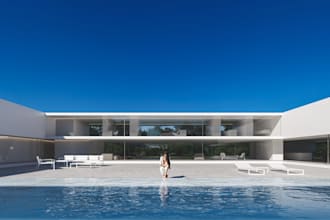 create 3d beach house, luxury beach villa, coastal house, beachfront villa