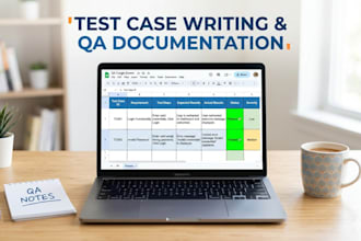 do test case writing  and QA documentation