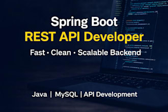 develop rest API using spring boot and mysql,oracle sql