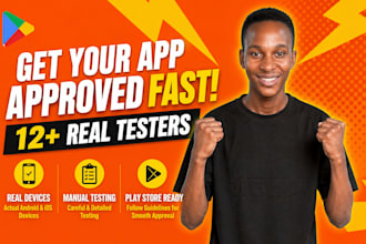 provide 20 testers closed testing 12 app tester testing 12 testers