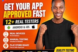 provide 20 testers closed testing 12 app tester testing 12 testers