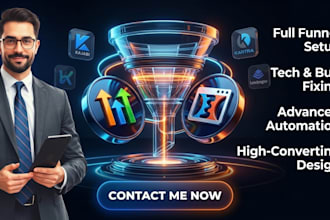 fix and setup converting funnel go high level, click funnels