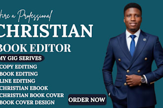 be your christian book editor, proofreading and editing
