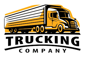 design trucking, dispatcher, transport and towing truck logo