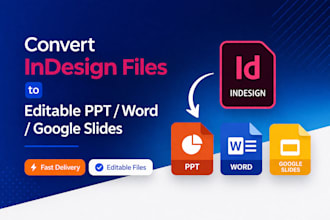 transform your indesign files into editable powerpoint, word and google slides