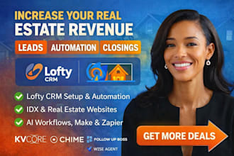 setup real estate crm lofty manage lofty crm idx website kv core follow up boss