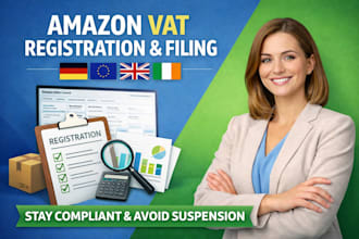 do amazon vat registration and vat filing for UK germany and eu sellers