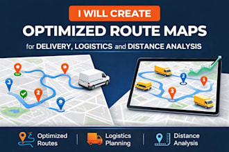 do route optimization mapping for delivery, logistics and distance analysis