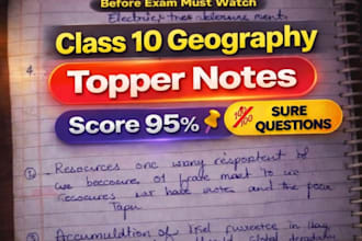 provide class 10 handwritten notes with diagram and pdf
