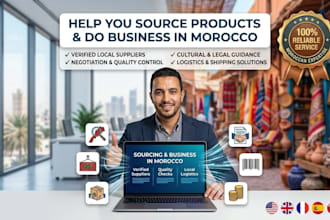 help you source products and do business in morocco