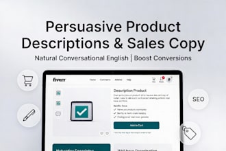 write persuasive product descriptions and sales copy