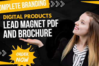 create lead magnet pdf, brochure and digital products that converts