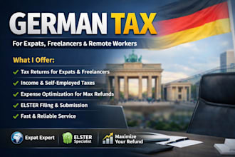 prepare and file german tax return for expats freelancers and remote workers