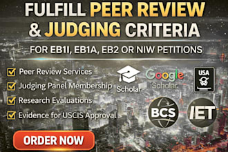 write and publish paper award  for eb1a, eb1b, eb1c, eb1 niw reseach article