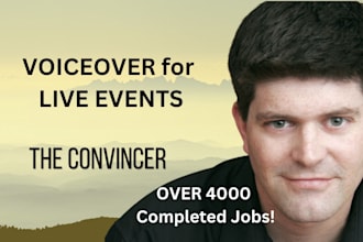 do voiceover for your live audience event
