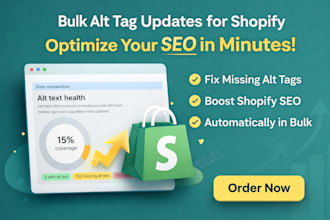 bulk update shopify image alt text for SEO optimization and search ranking