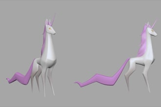 create 3d model, animal model toy model
