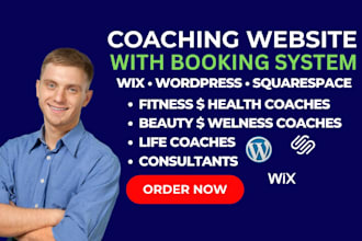 build a coaching or service website with online booking and scheduling