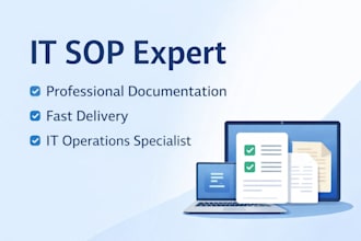 create professional IT sops and technical documentation