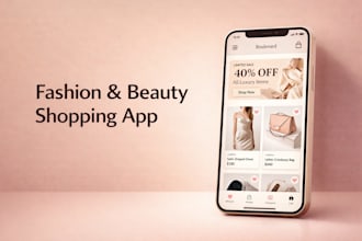 create a fashion or beauty online store app for your brand