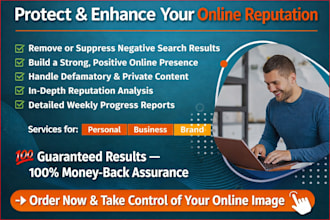 do online reputation management, ORM, services to suppress negative link